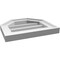 Ekena Millwork Octagonal Top Surface Mount PVC Gable Vent w/ 2"W x 1-1/2"P Brickmould Frame, 14"W x 12"H GVPOT14X1202SN - alternate 4